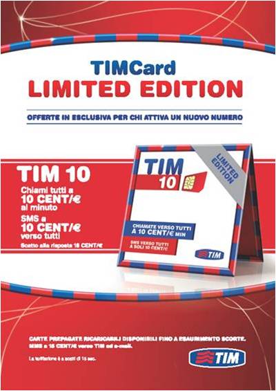 Tim Card Limited Edition