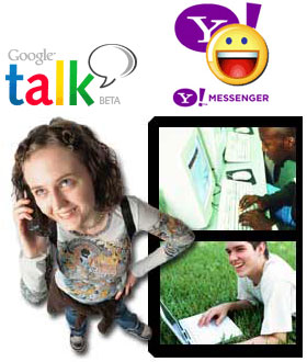 Google Talk e Yahoo Messenger