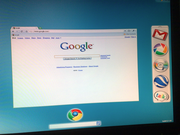 Google Chrome OS screenshot