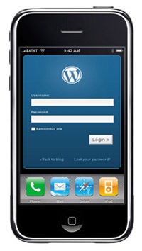 iphone on wordpress