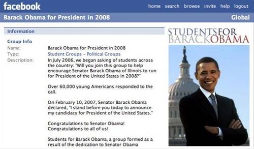 Obama on Facebook