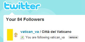 Il Vaticano su Twitter